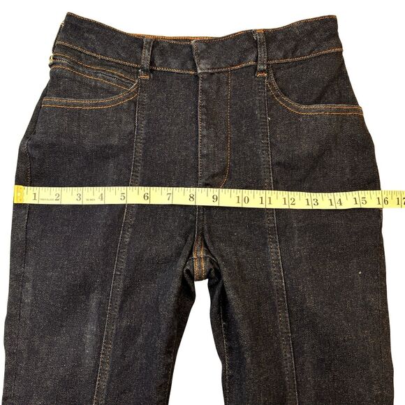 Anthropologie Pilcro Jeans Size 27 Front Seam Dark Wash Straight Leg Cropped - Picture 7 of 13